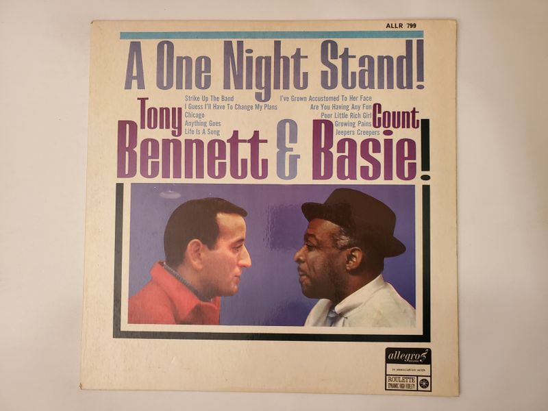 Tony Bennett & Count Basie A One Night Stand! vinyl record